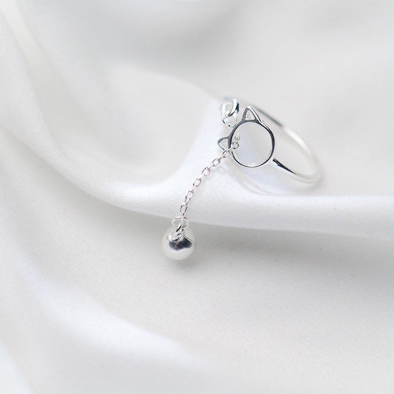 Wholesale Simple cute kitten ring for women